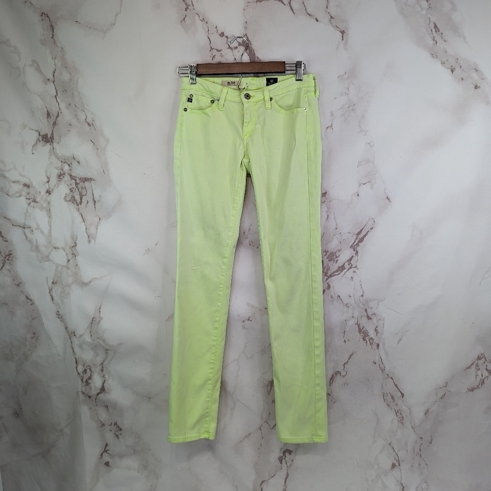 Ag Adriano Goldschmied Pant Women 25 Neon Stilt Cigarette Skinny Y2k Low Rise